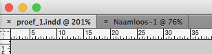 Snel wisselen tussen meerdere tabs in Adobe InDesign