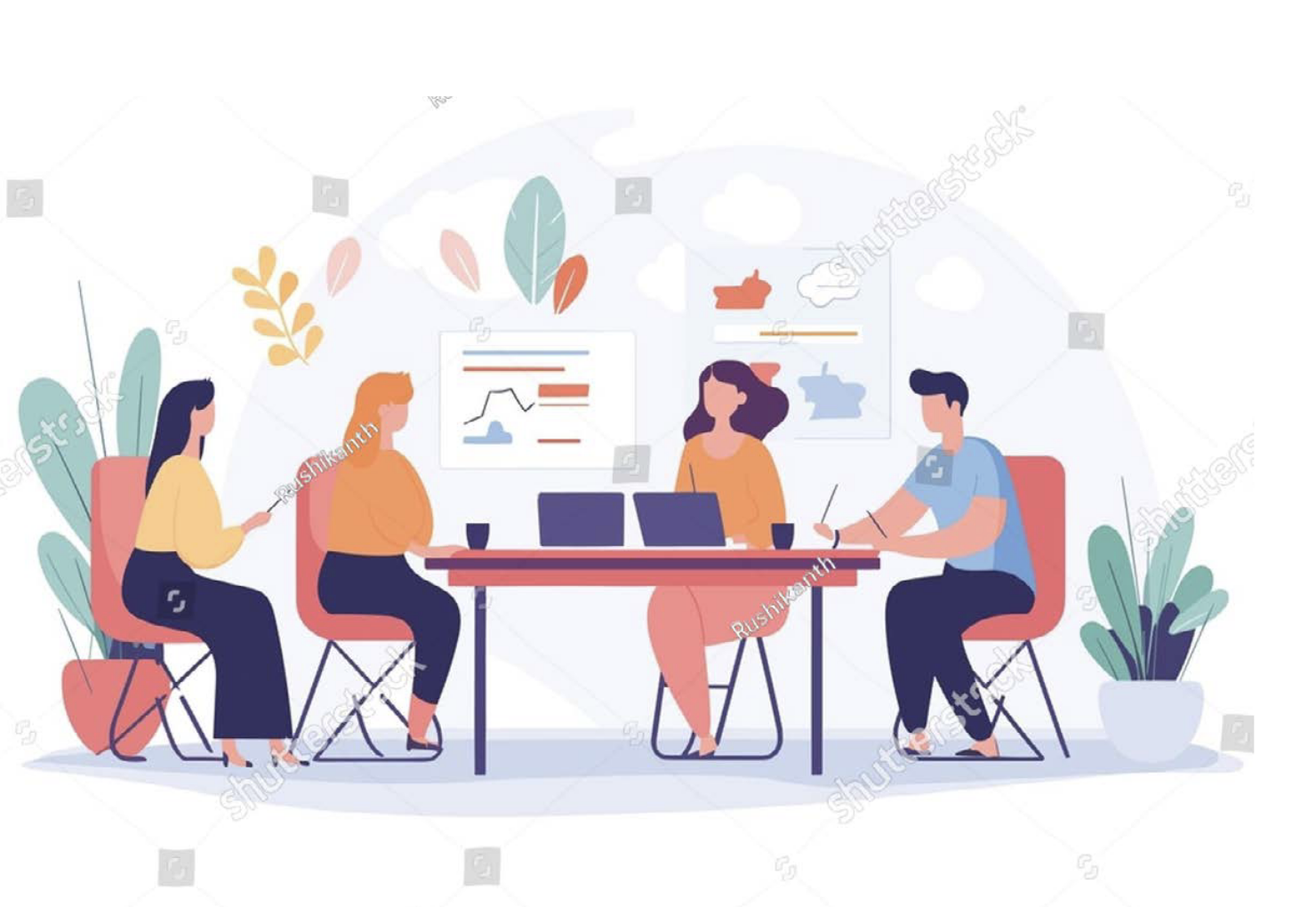 Microphone in empty lecture hall before presentation.