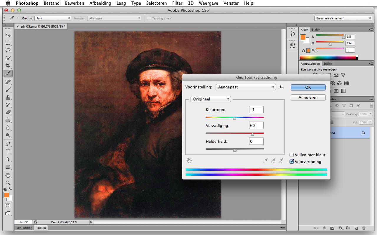 De Schilder Rembrandt in Learnit Oranje