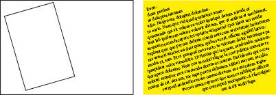 Adobe InDesign: tekst schuin in een vlak plaatsen Adobe InDesign: tekst schuin in een vlak plaatsen