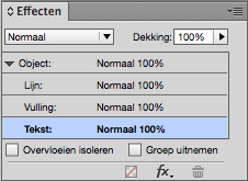 Adobe Indesign: tekst effecten, reliëf